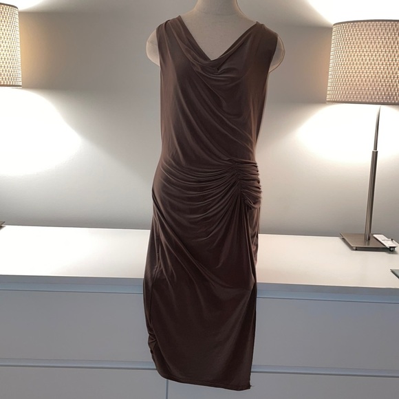 Ann Klein a-lined cinched waist jersey dress - Picture 1 of 5
